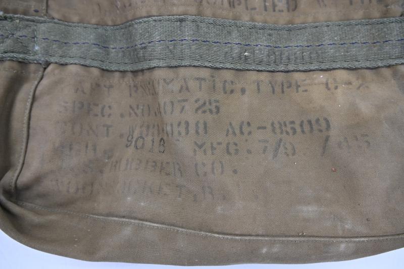 US WW2 Type C-2 Life Raft Pack Cover