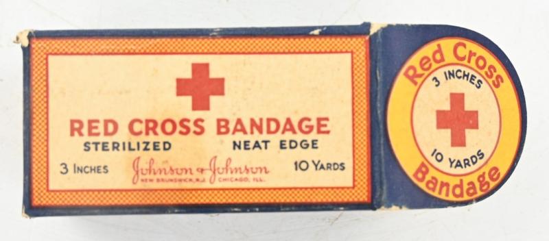 US WW2 Red Cross Bandage Pack with Content