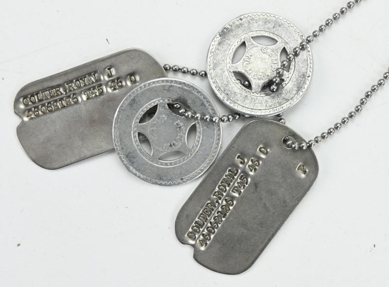 US WW2 508th PIR 82nd Airborne Paratrooper Dog-Tag Set