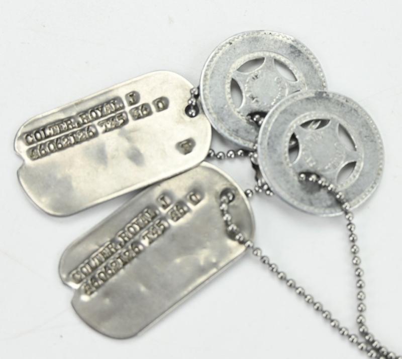 US WW2 508th PIR 82nd Airborne Paratrooper Dog-Tag Set