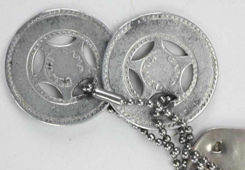 US WW2 508th PIR 82nd Airborne Paratrooper Dog-Tag Set