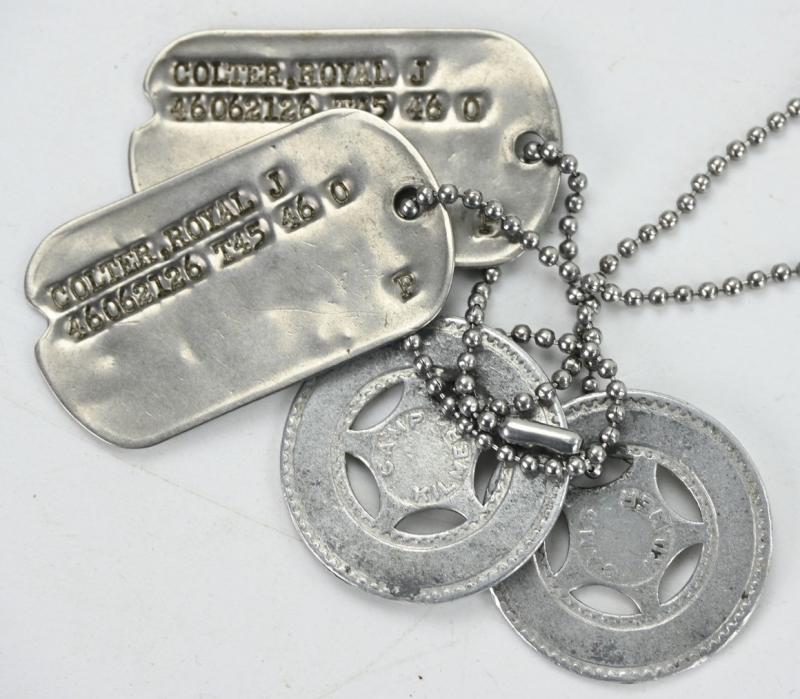 US WW2 508th PIR 82nd Airborne Paratrooper Dog-Tag Set
