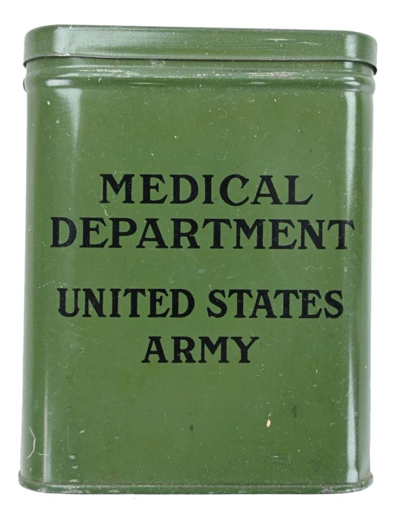 US WW2 Medical Tin Can