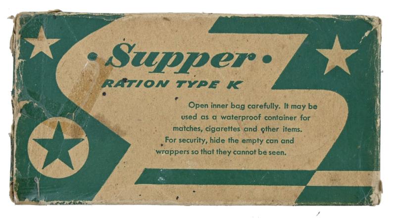 US WW2 Ration Type K 'Supper'