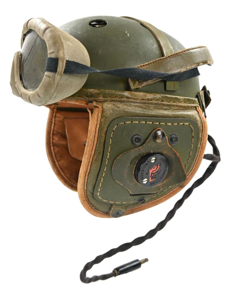 US WW2 Rawlings Tanker Helmet Complete
