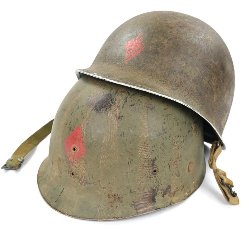 US WW2 5th Infantry Division Combat Helmet