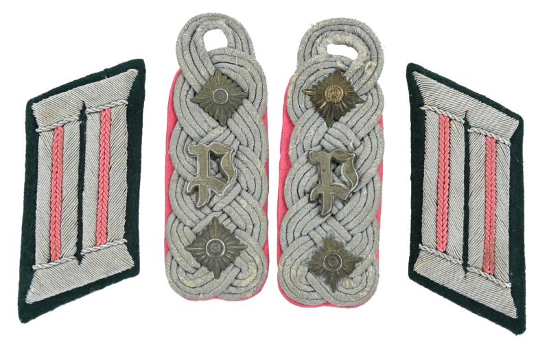 German WH Panzerjager Officer Insignia Set