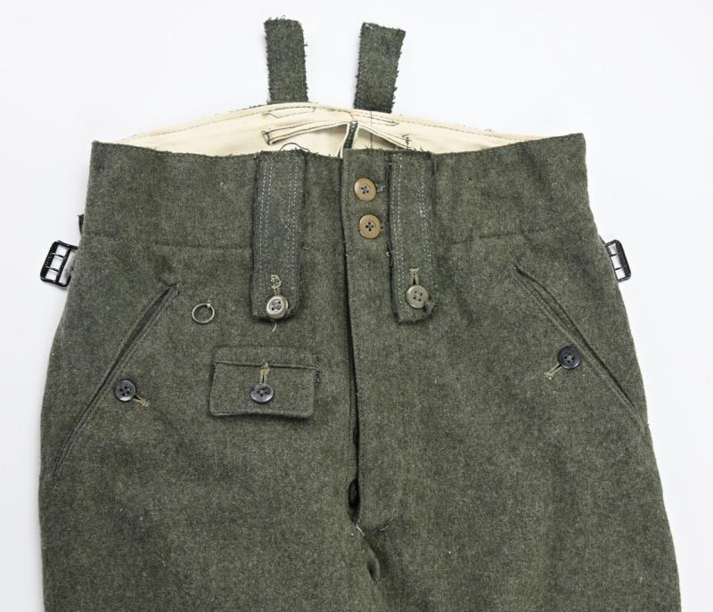 German WH/SS M43  EM Combat Trousers