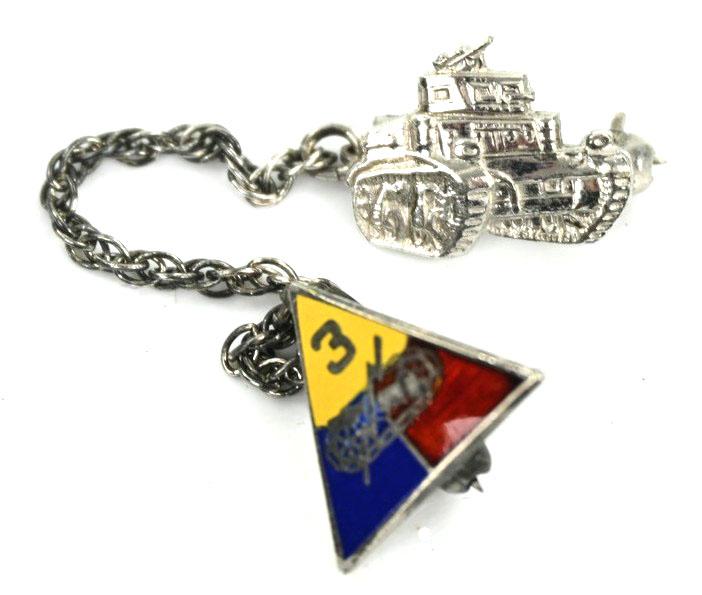 US WW2 3th Armored Division Sweetheart