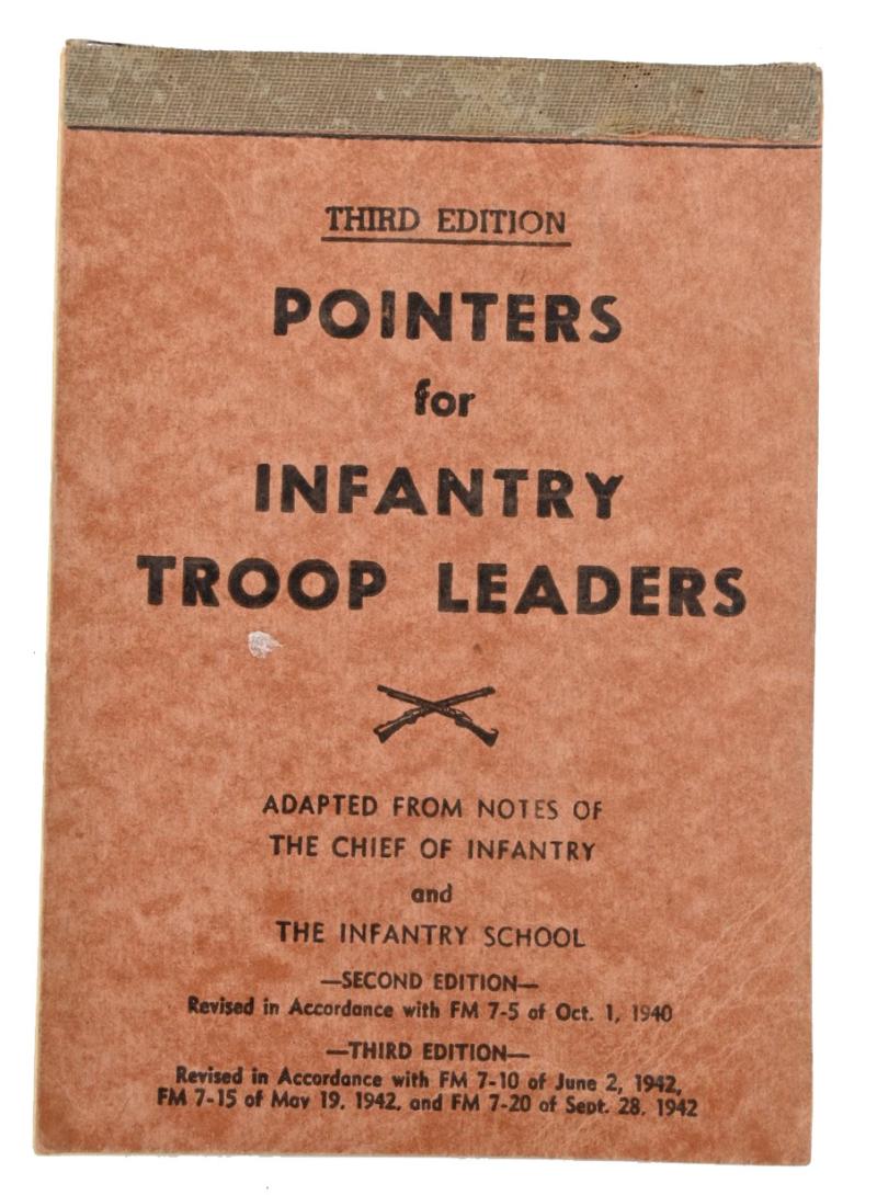 US WW2 Pointers for Infantry Troop Leaders Booklet
