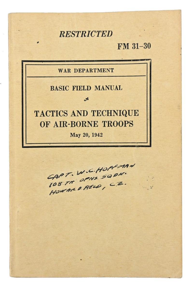 US WW2 Airborne Troops Manual FM 31-30