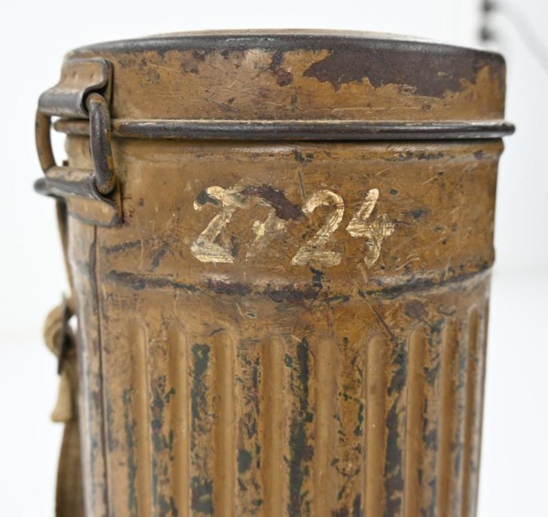 German WH M31 Tropical Camo Gasmask Set