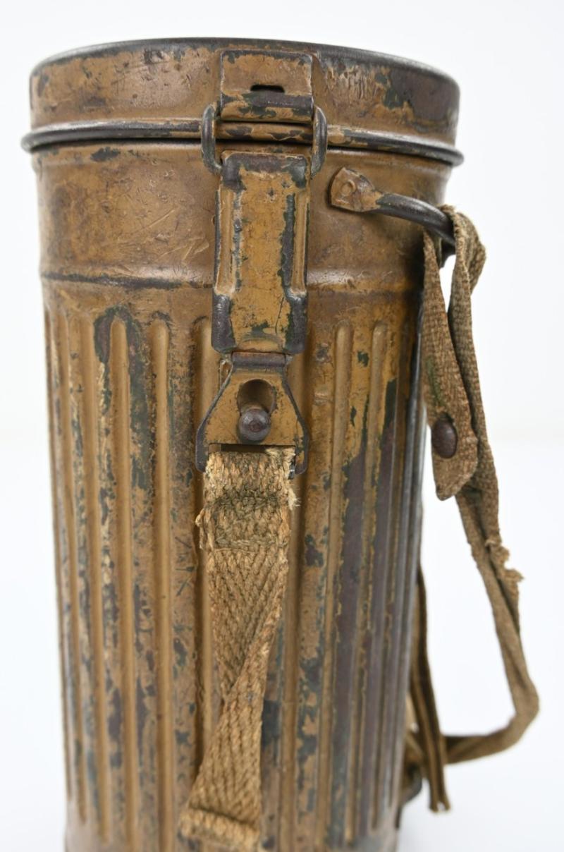 German WH M31 Tropical Camo Gasmask Set