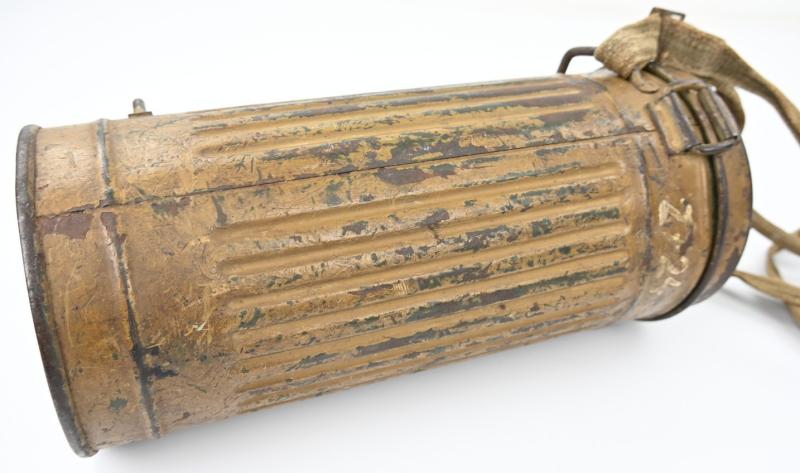 German WH M31 Tropical Camo Gasmask Set