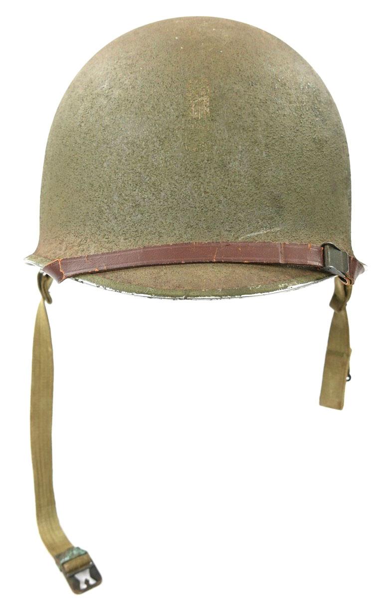 US WW2 Fixed bale Combat Helmet '1st Lieutenant'