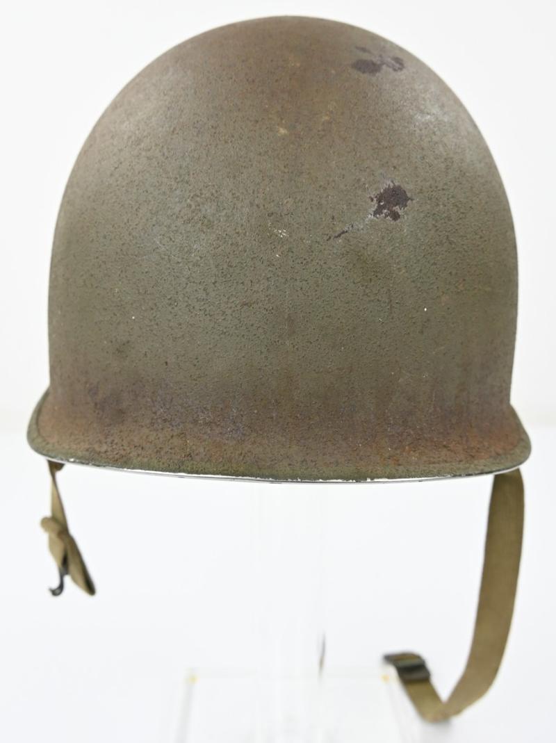 US WW2 Fixed bale Combat Helmet '1st Lieutenant'