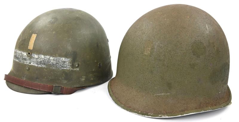 US WW2 Fixed bale Combat Helmet '1st Lieutenant'