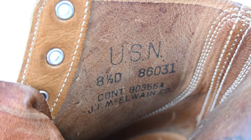 USN WW2 Service Boots 'Rough-Outs'
