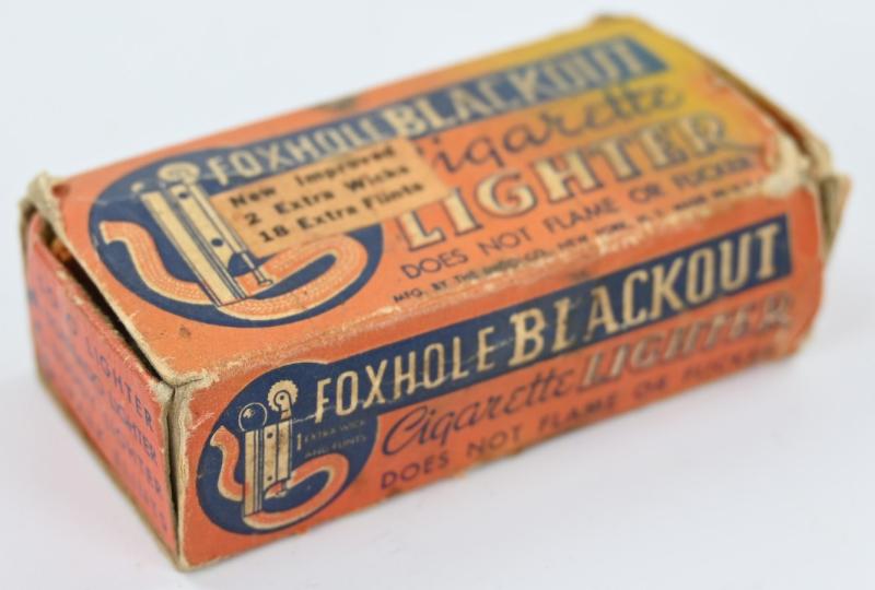 US WW2 Foxhole Black-Out Cigaret Lighter in box