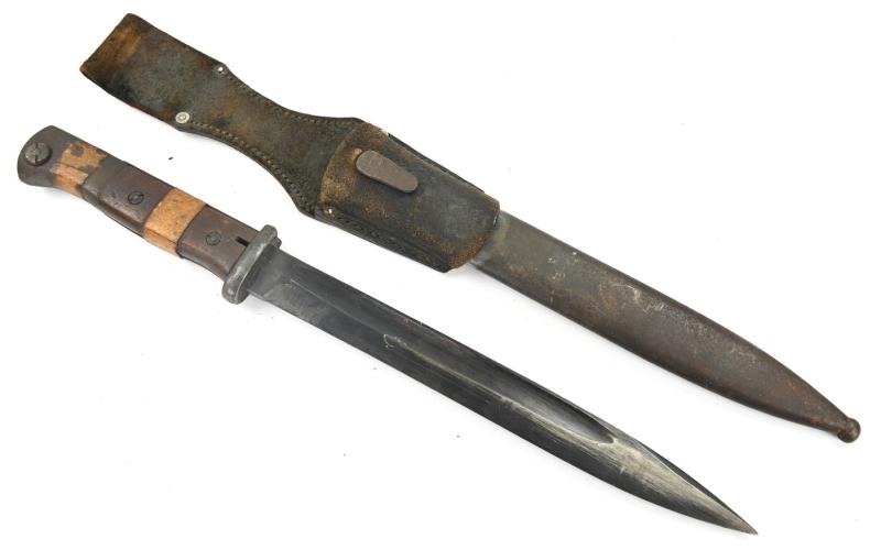 German K98 Bayonet with Frog and Matching Numbers '43ASW'