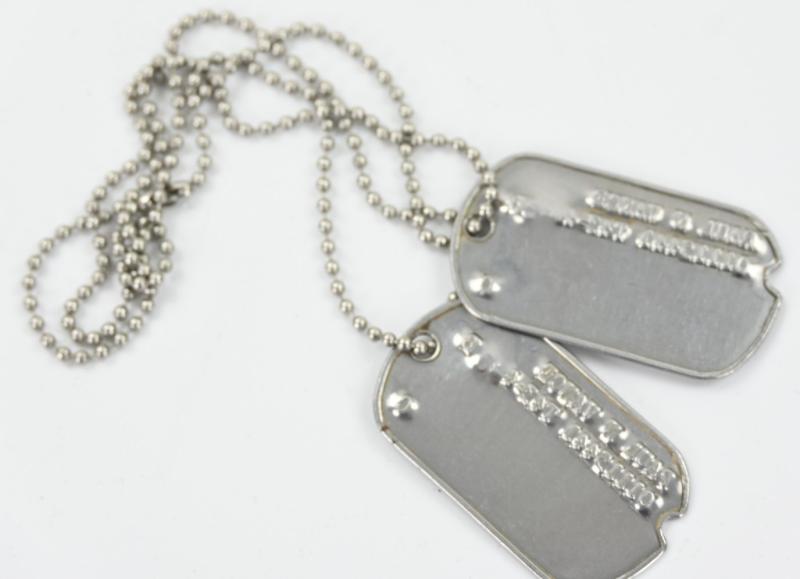 US WW2 Dog-Tag set 'Paul N. Vance' 10th Mountain Division