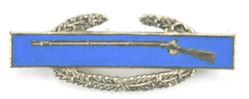 US WW2 Sterling Silver CIB Badge