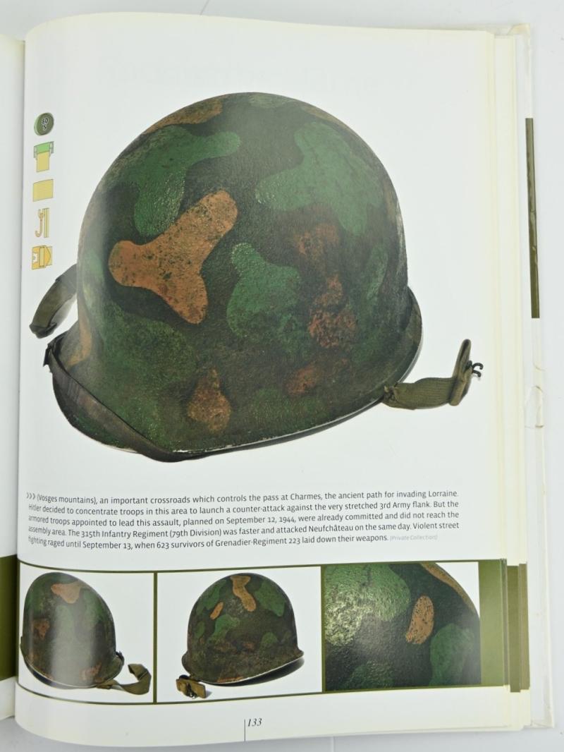 US WW2 M1 Camouflaged Helmet Liner