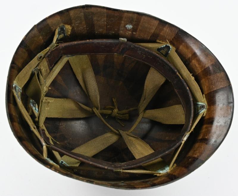US WW2 M1 Camouflaged Helmet Liner