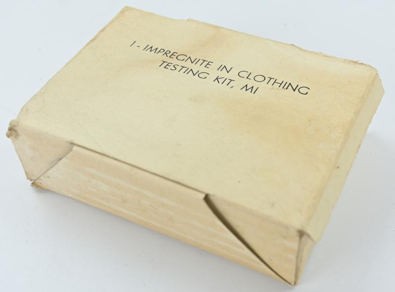 US WW2 Impregnite in Clothing Testing Kit Chemical Warfare