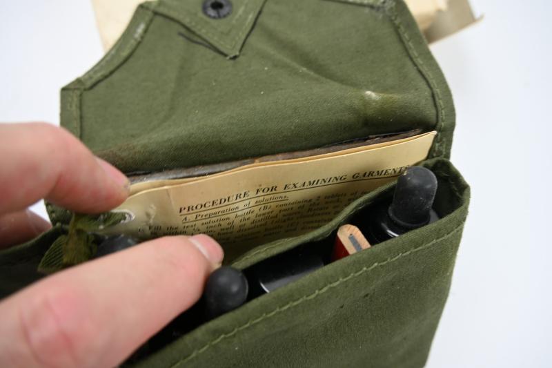 US WW2 Impregnite in Clothing Testing Kit Chemical Warfare