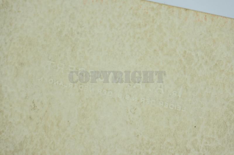 Dutch NSB Leader 'Anton Mussert' Business Card