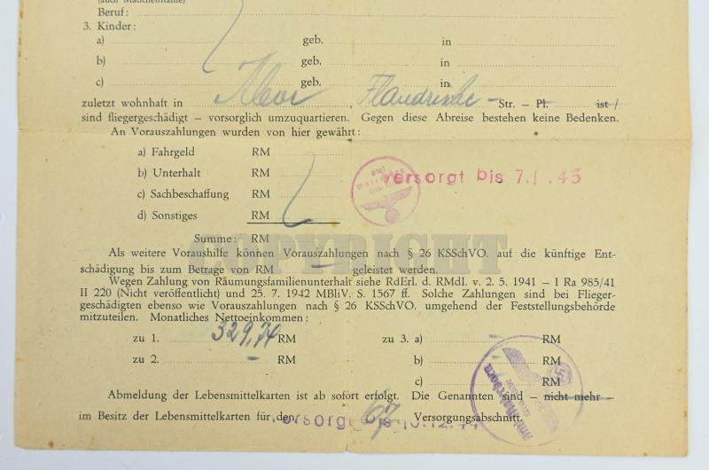 German WH Fallschirmjager Document Grouping 'Bernard Krahn' Inf.Rgt. 16 Holland