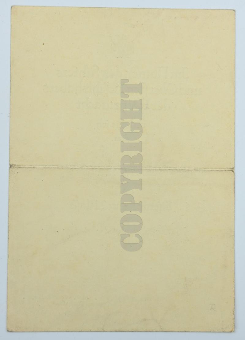 German LW Fielddivision Certificate Iron Cross 2nd Class 'Rudolf Goldschmidt'