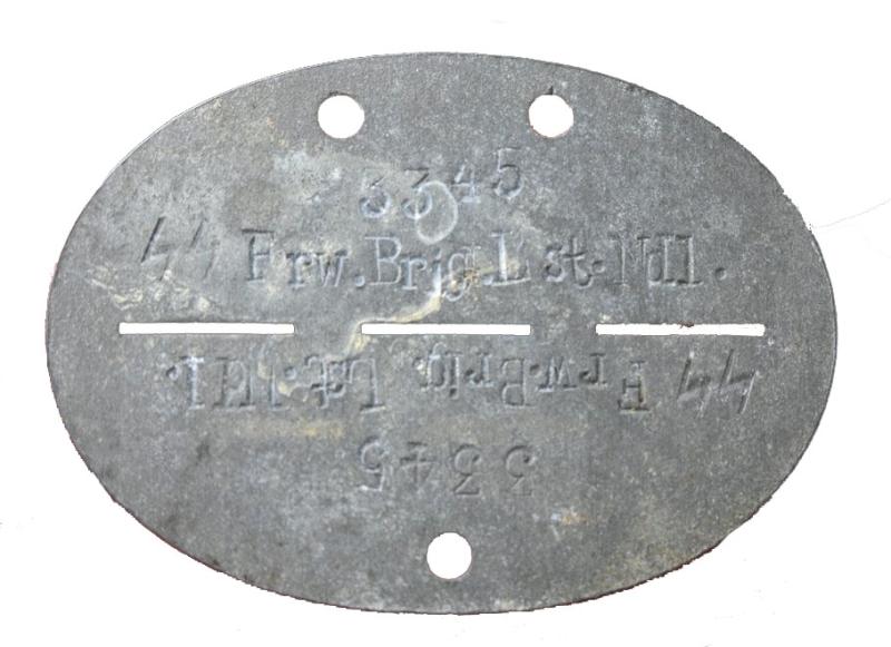 Dutch SS Dog-Tag SS-Freiwilligen-Grenadier-Brigade Landstorm Nederland