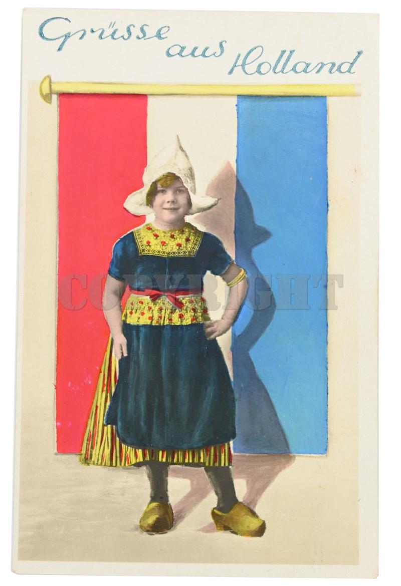 German Postcard 'Grusse aus Holland'