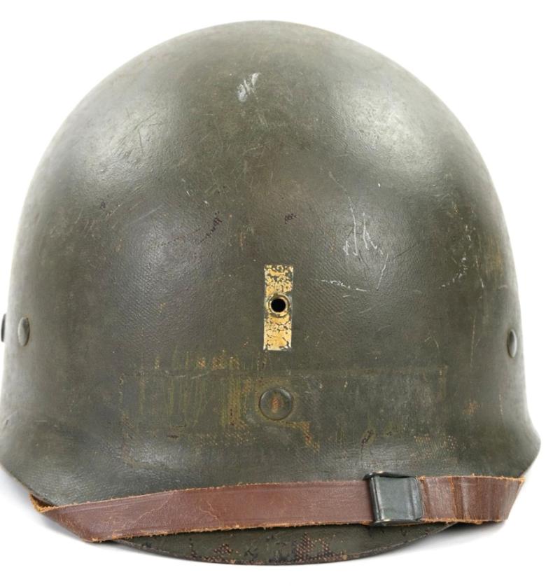 US WW2 M1 Helmet Liner '1st Lieutenant'