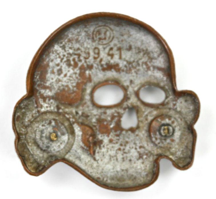 German Waffen-SS Visor Cap Skull RZM 499/41