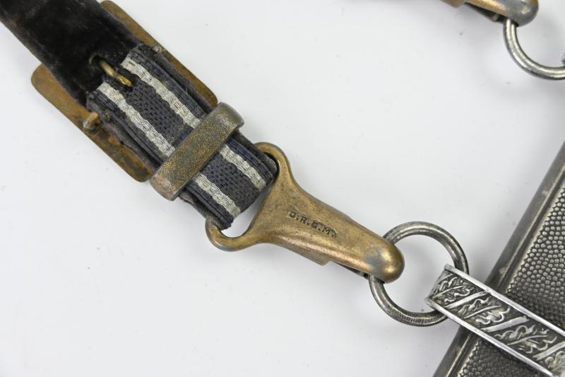 German LW Dagger and Hanger Gold plated