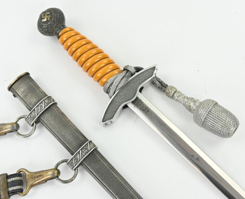 German LW Dagger and Hanger Gold plated