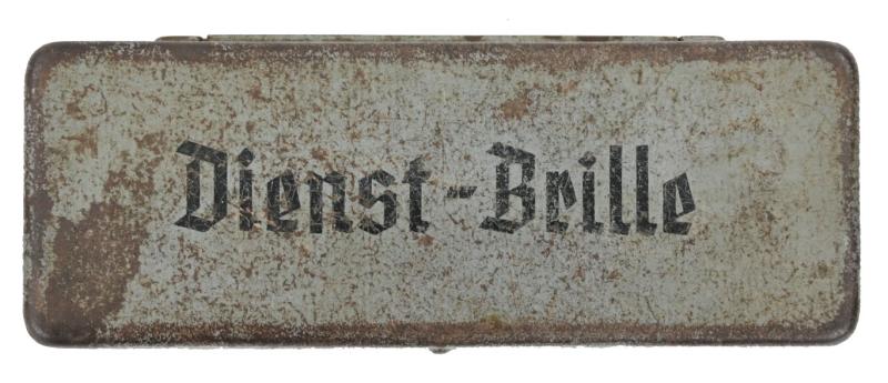 German WH Dienst Brille in Case