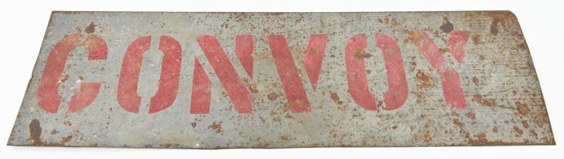 US WW2 Road Sign 'Convoy' Normandy