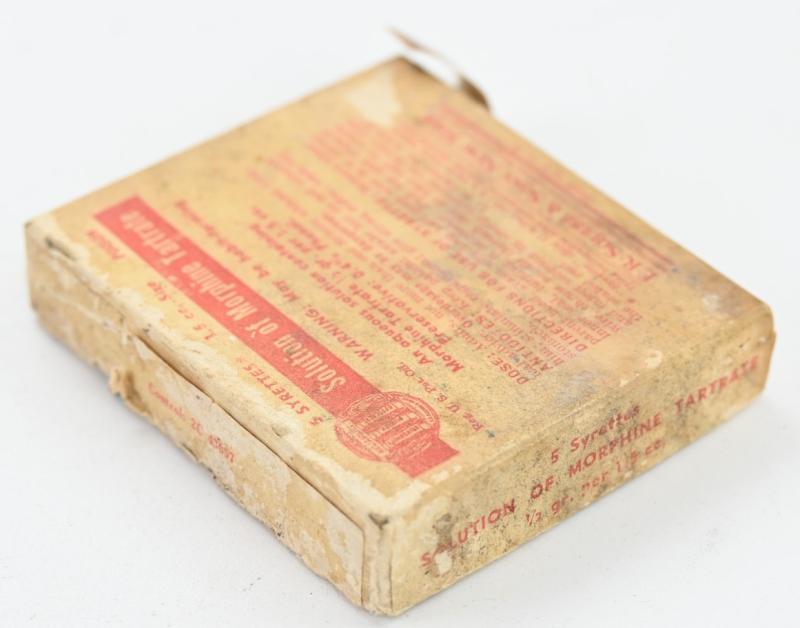 US WW2 Empty Medical Morphine Tartrate Box