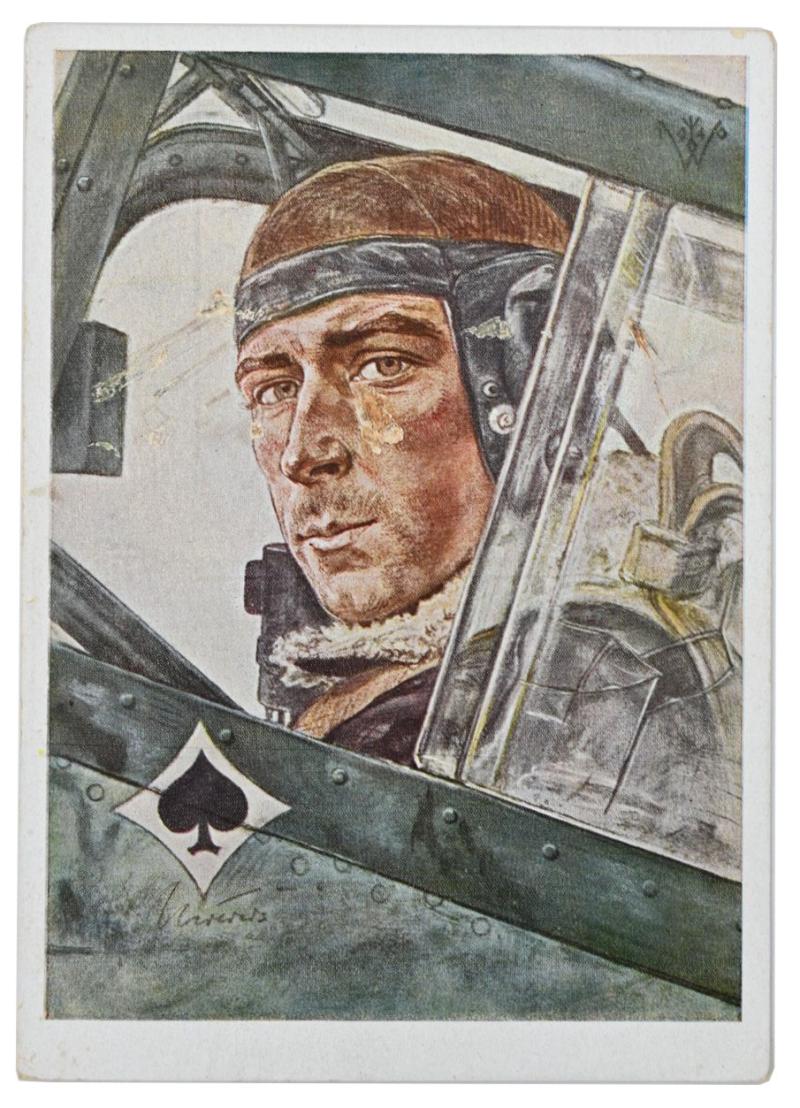 German Postcard of Werner Mölders