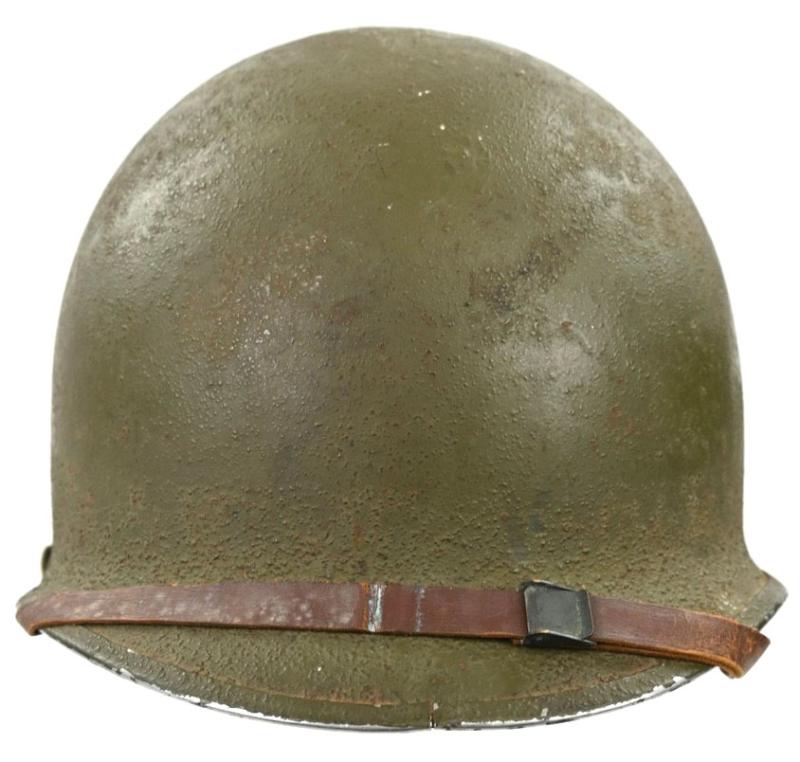 US WW2 Named M1 Combat Helmet 'Norman R. Frost'