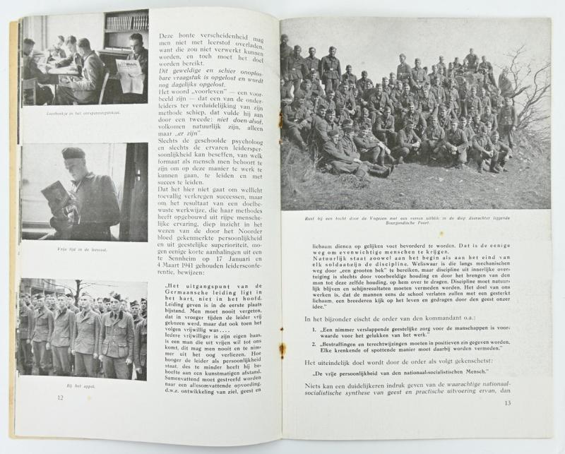 Dutch SS Recuitment booklet 'De Weg tot Germaansche Lotsverbondenheid Opleidingskamp Sennheim'