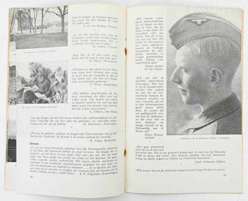 Dutch SS Recuitment booklet 'De Weg tot Germaansche Lotsverbondenheid Opleidingskamp Sennheim'