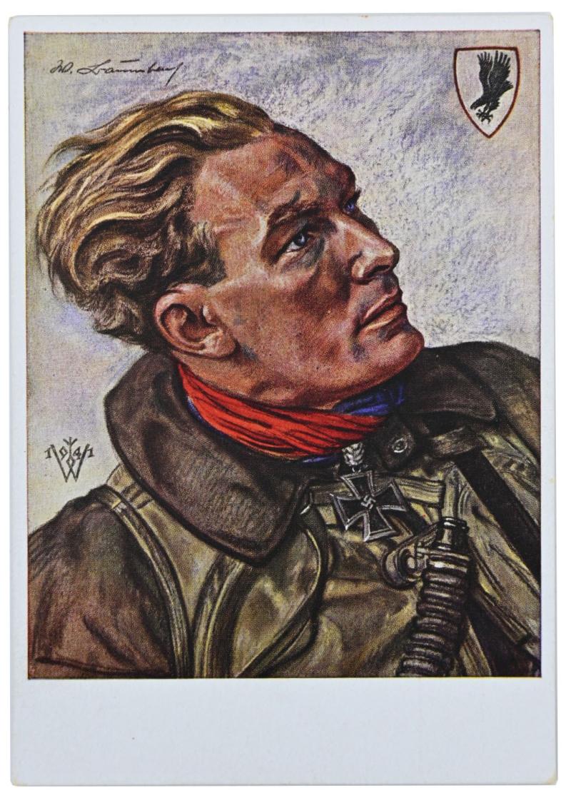 German Willrich Postcard 'Major Baumbach'