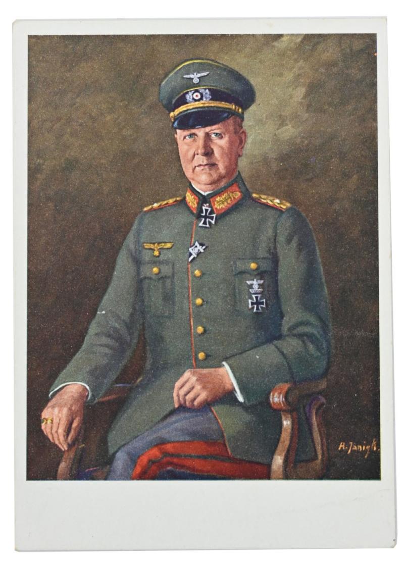 German WH Postcard 'Adolf-Friedrich Kuntzen'