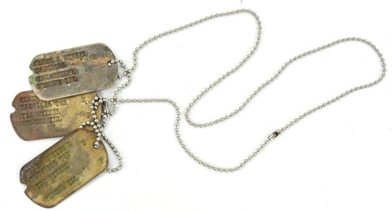 US WW2 Dog-Tag set 'Elmer Harold 'Andy' Missal'