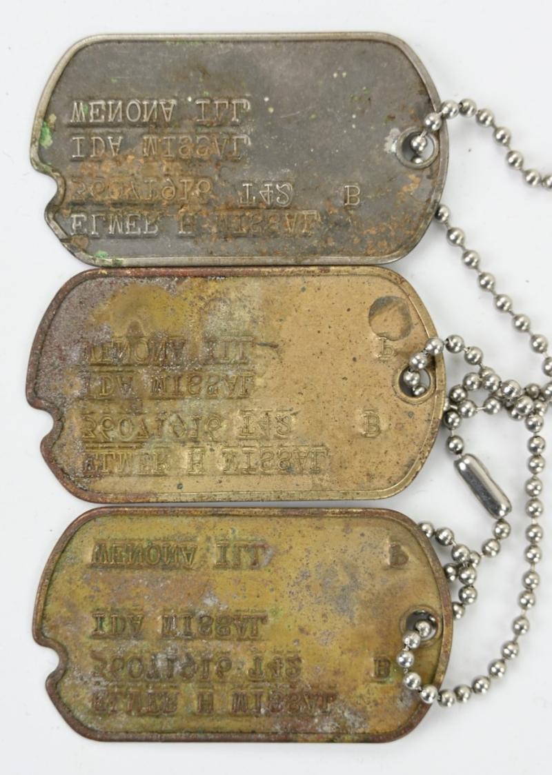 US WW2 Dog-Tag set 'Elmer Harold 'Andy' Missal'
